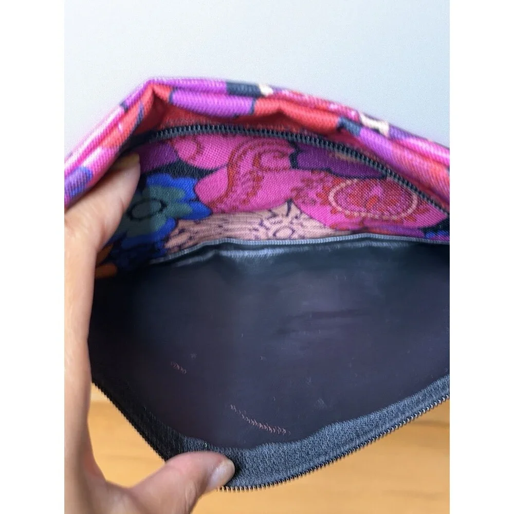 Vera Bradley Floral Fiesta Zip Pouch Cosmetic Pencil Case Multi GUC Maximalism
